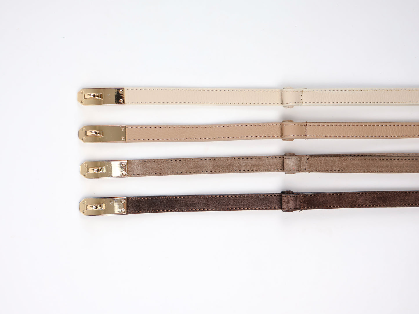 Taillengürtel 100% Leder Beige