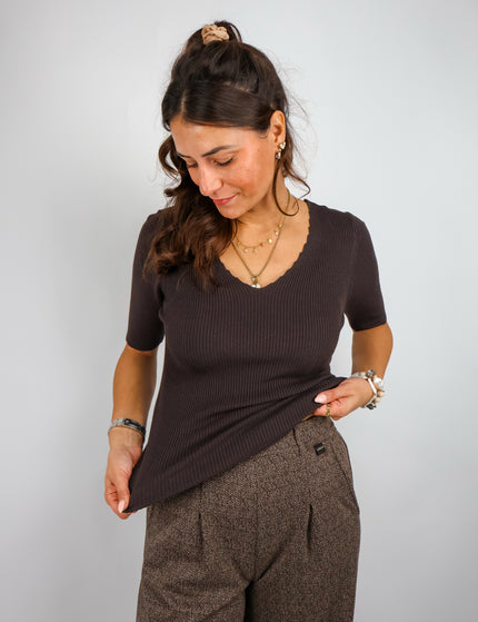 Nümph Nuayelet Cropped Pullover Black Coffee