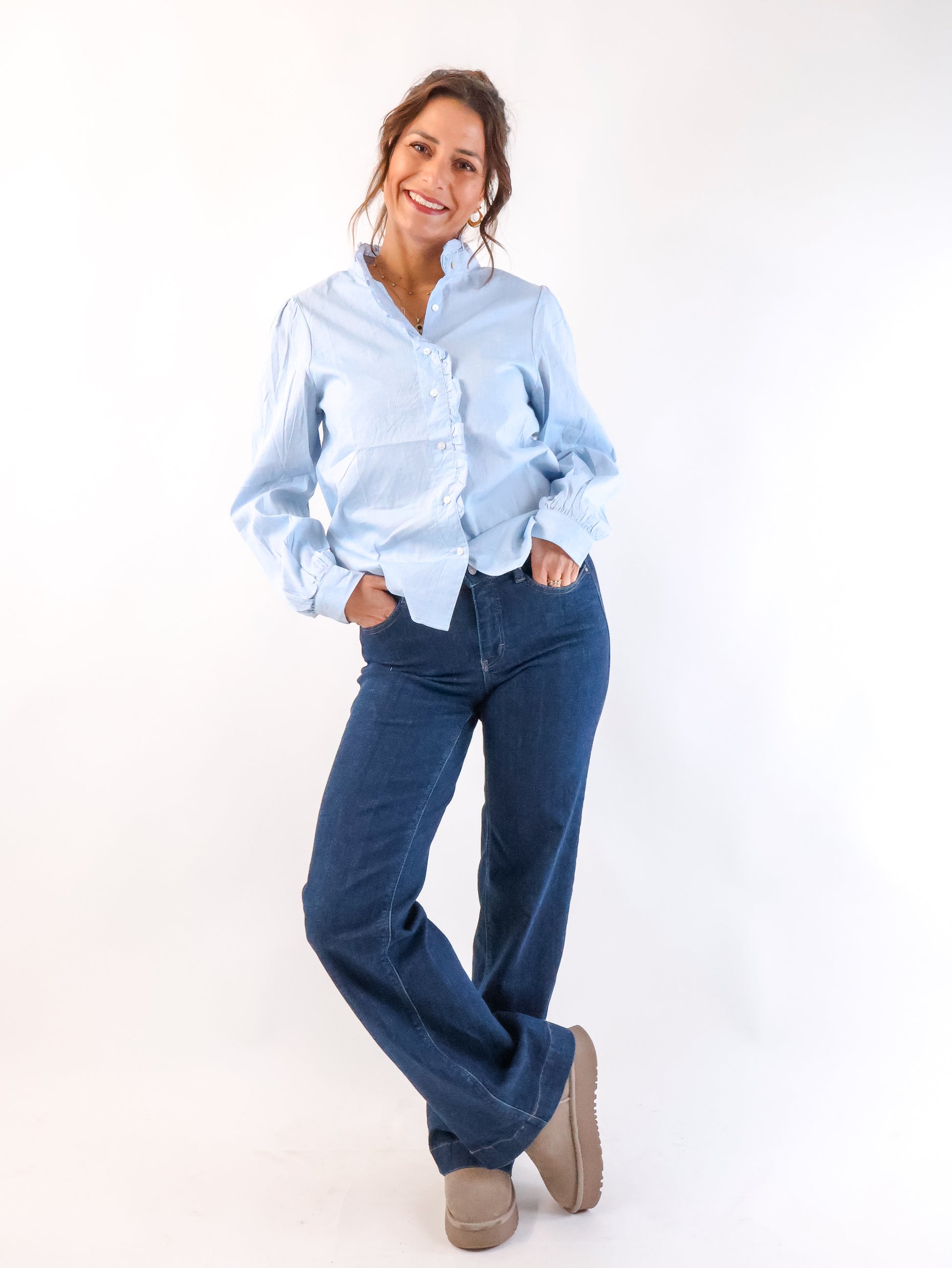 Elli Baumwollbluse Sky