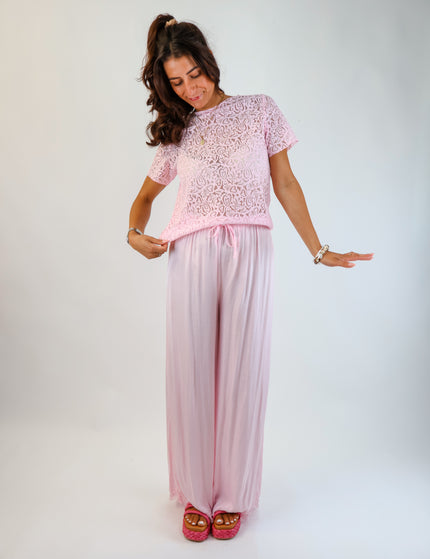 Alma Spitzenshirt Rosa