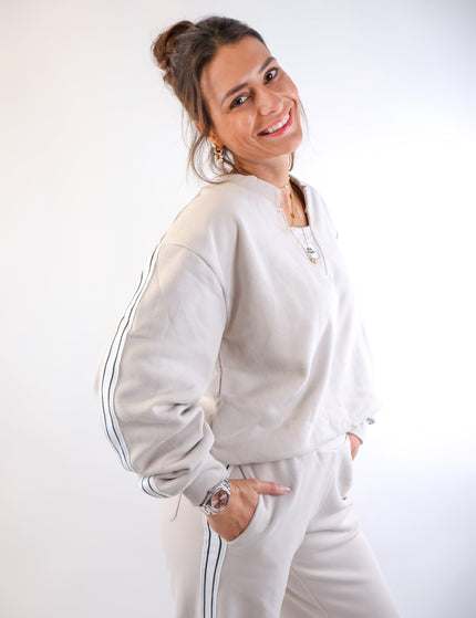Smith&Soul Relaxed Faux Sweatshirt Balloonsaum Sand
