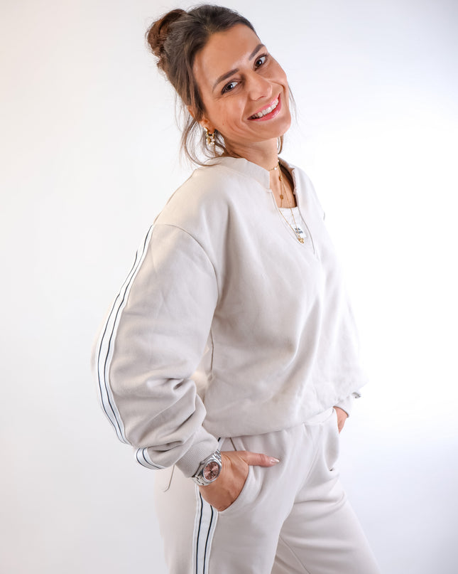 Smith&Soul Relaxed Faux Sweatshirt Balloonsaum Sand
