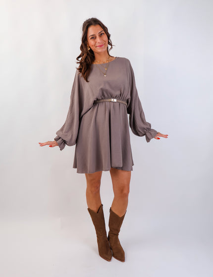 Kira Rüschenkleid Marron