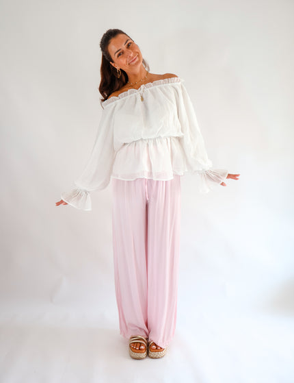 Volant Bluse Off-white