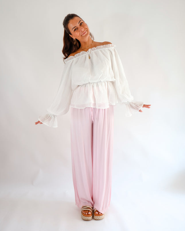 Volant Bluse Off-white