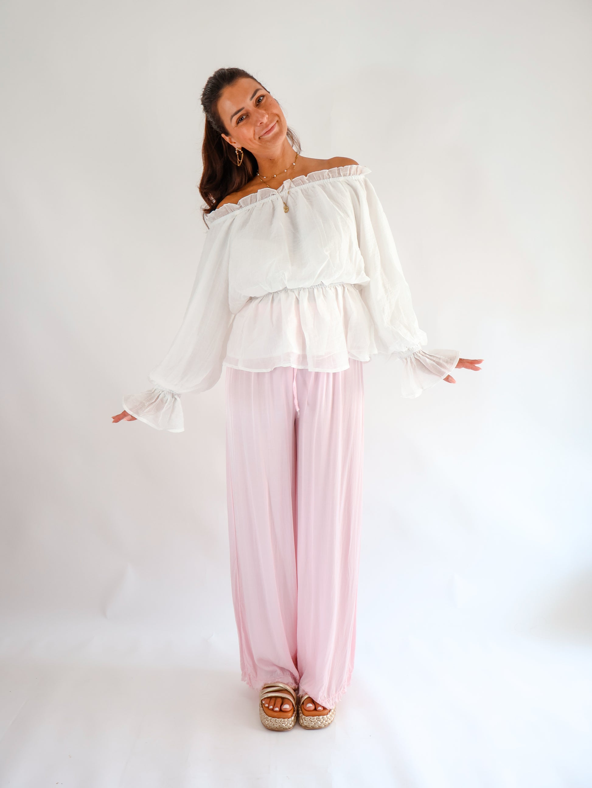 Volant Bluse Off-white
