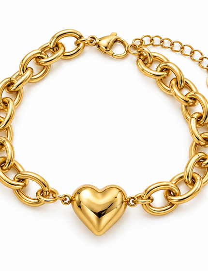Golden Heart Armband