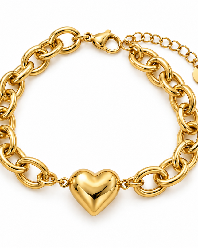Golden Heart Armband