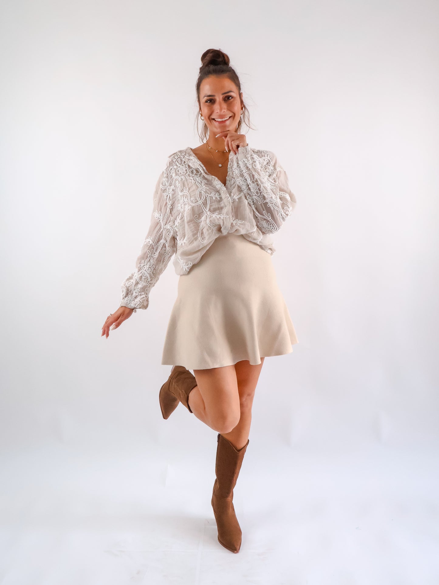 Laya Bluse Beige