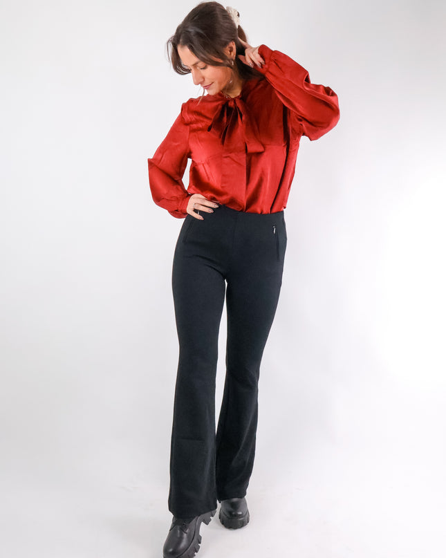 Romina Schlupenbluse Bordeaux