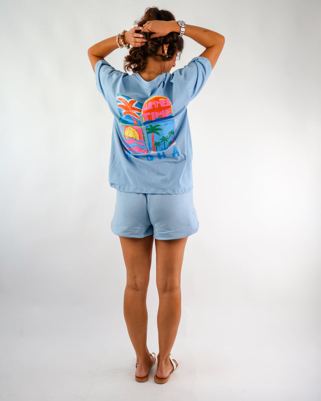 Aloha T-Shirt Hellblau