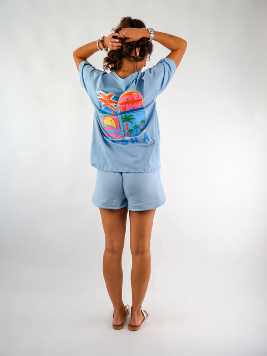 Aloha T-Shirt Hellblau
