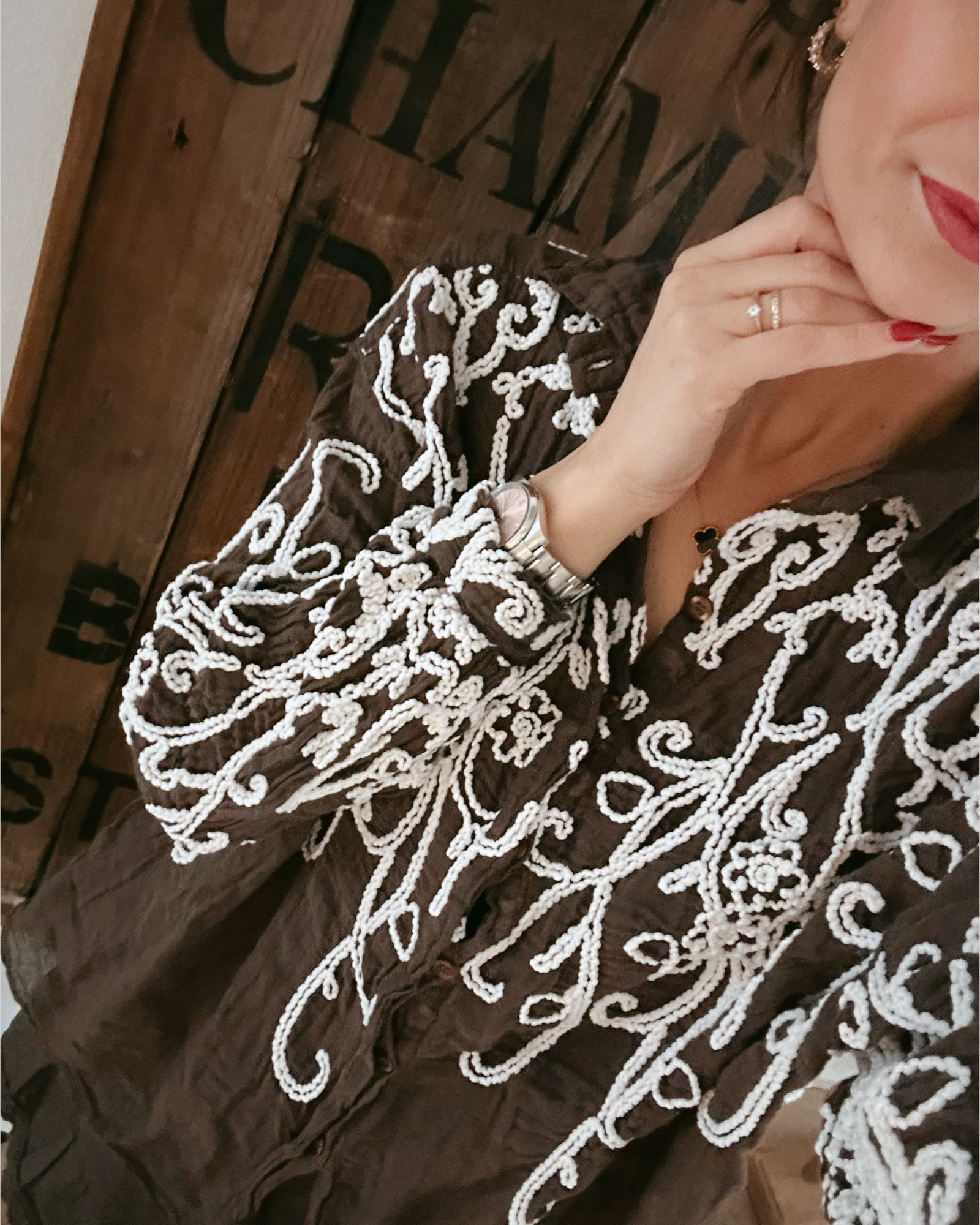 Laya Bluse Marron