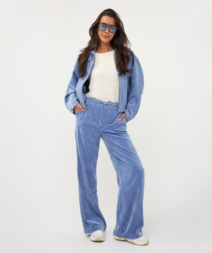 Esqualo Cord Hose Sky Blue