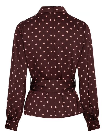 Studio Amaya Selya Bluse Bordeaux