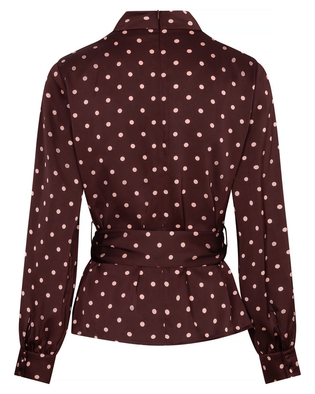 Studio Amaya Selya Bluse Bordeaux