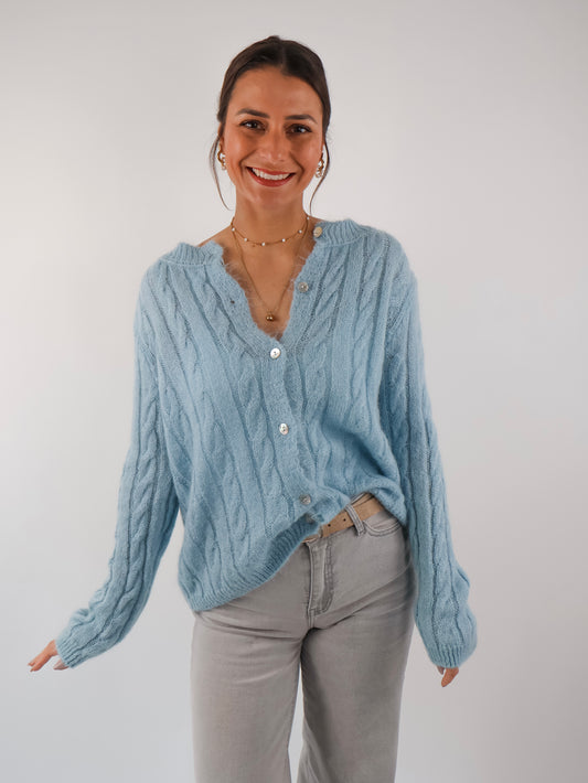 Antonella Strickjacke Hellblau