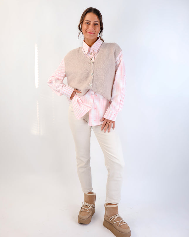 Alpaka Pullunder Beige 