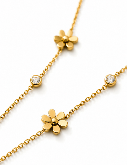 Double Flower Halskette