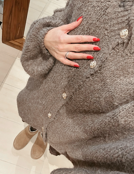 Oversize Cozy Cardigan Marron