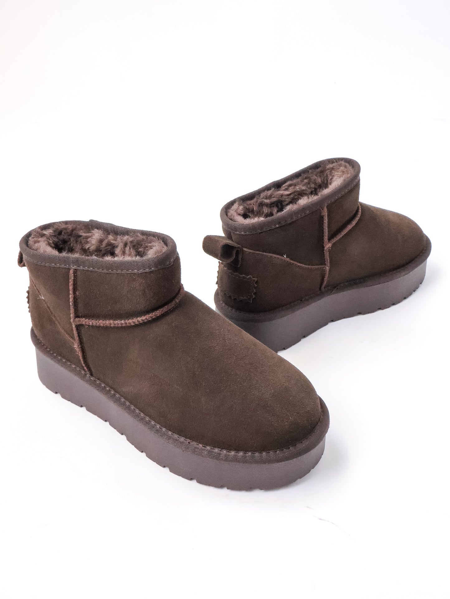 Bobi Boots Coffee - Echtes Leder