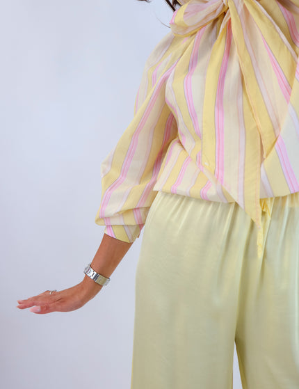 Bow Bluse Citrus-Pink