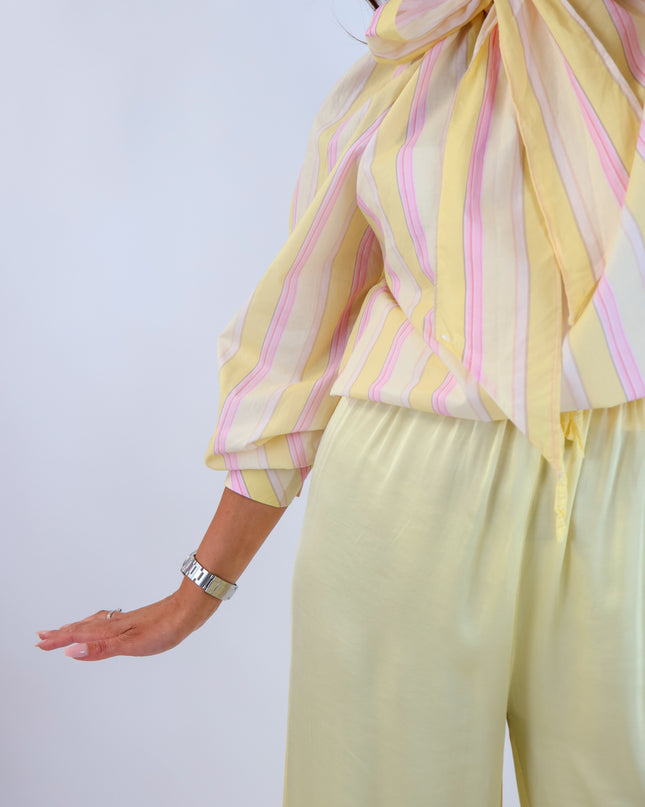 Bow Bluse Citrus-Pink