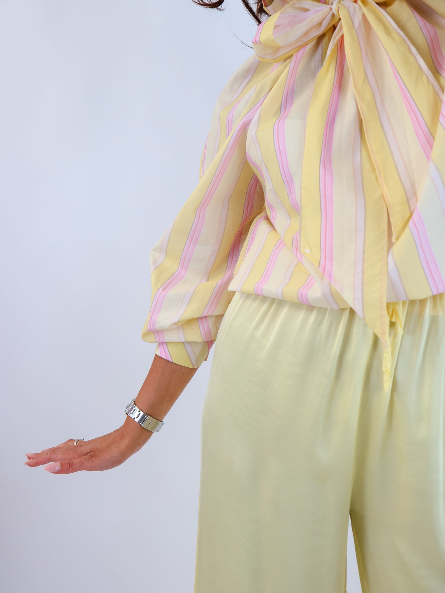 Bow Bluse Citrus-Pink