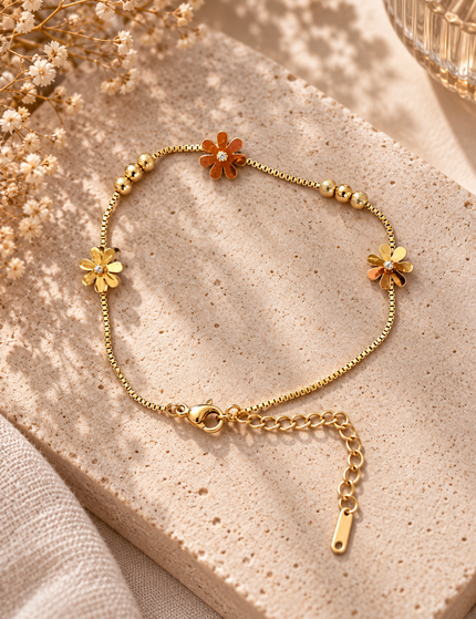Golden Flower Armband