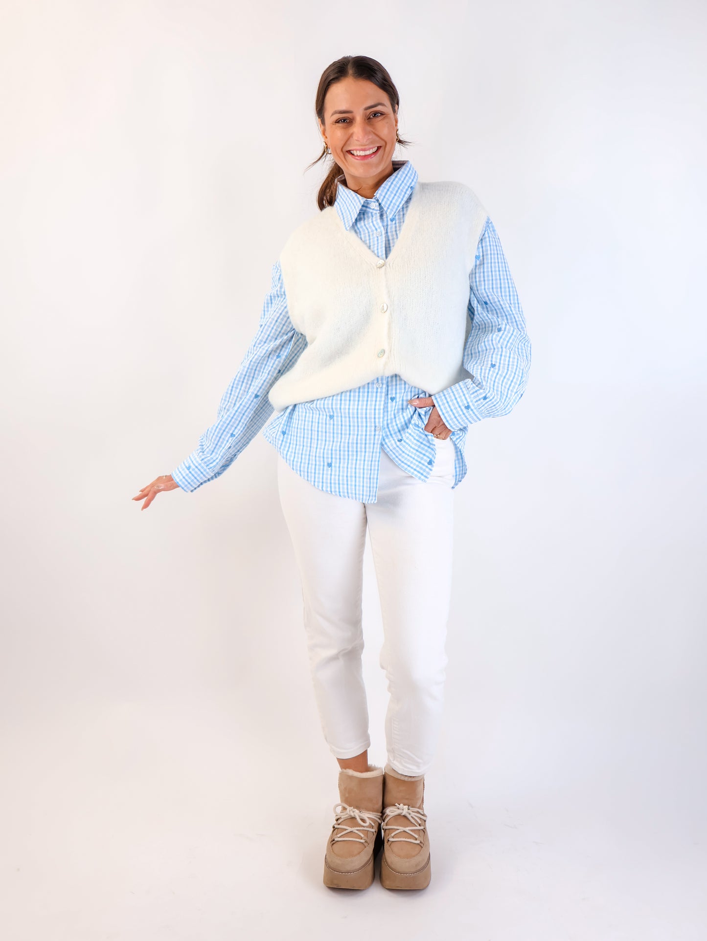 Alpaka Pullunder Offwhite