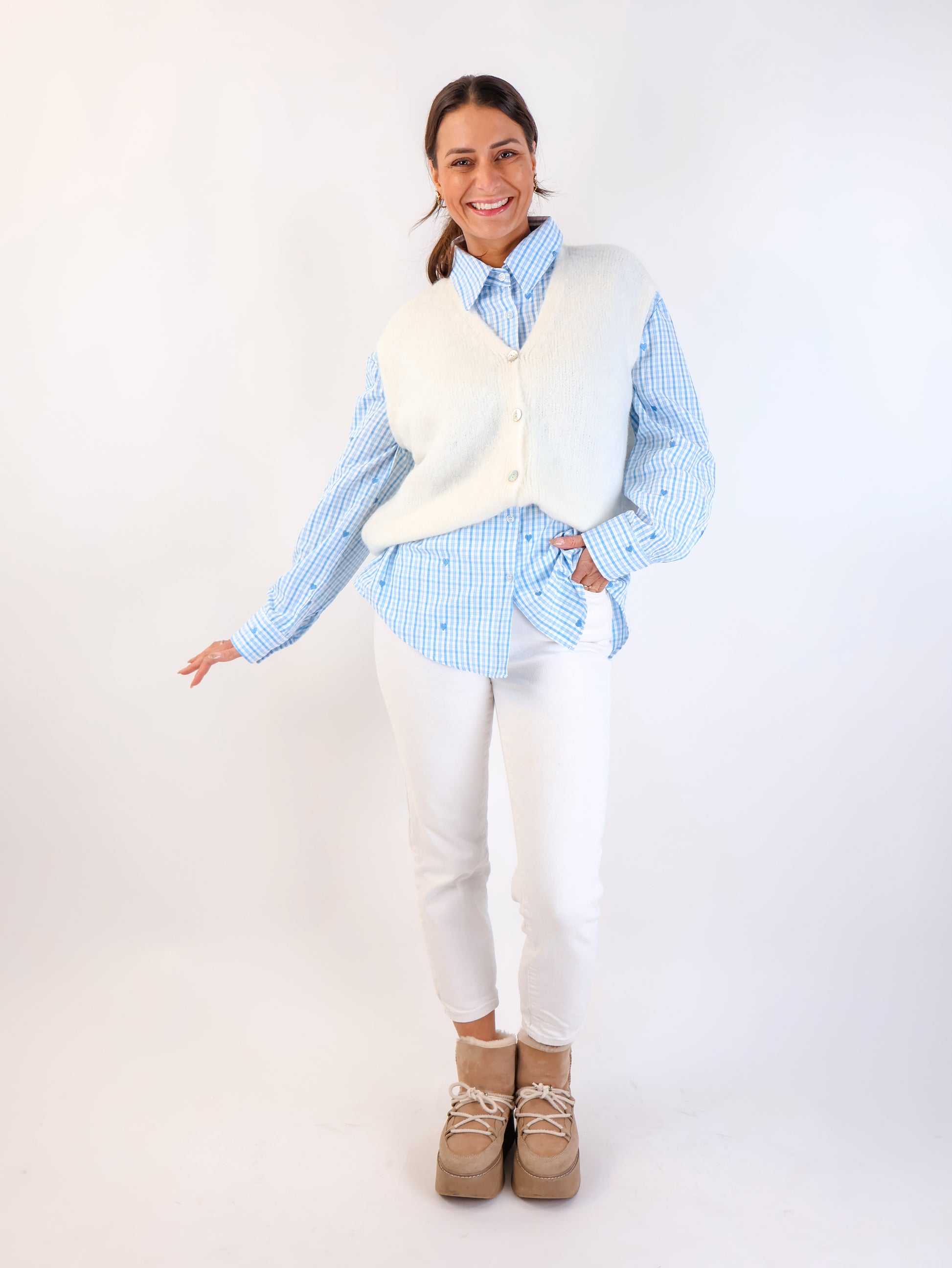 Alpaka Pullunder Offwhite