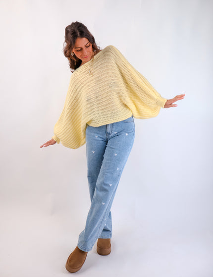 Strickponcho Citrus