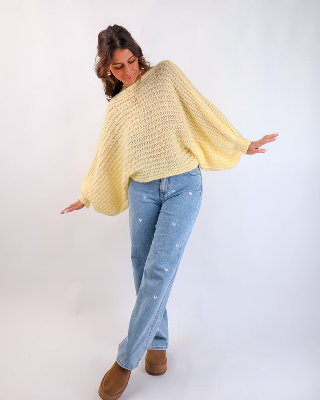 Strickponcho Citrus