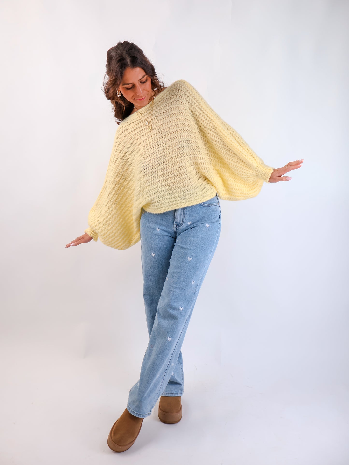 Strickponcho Citrus