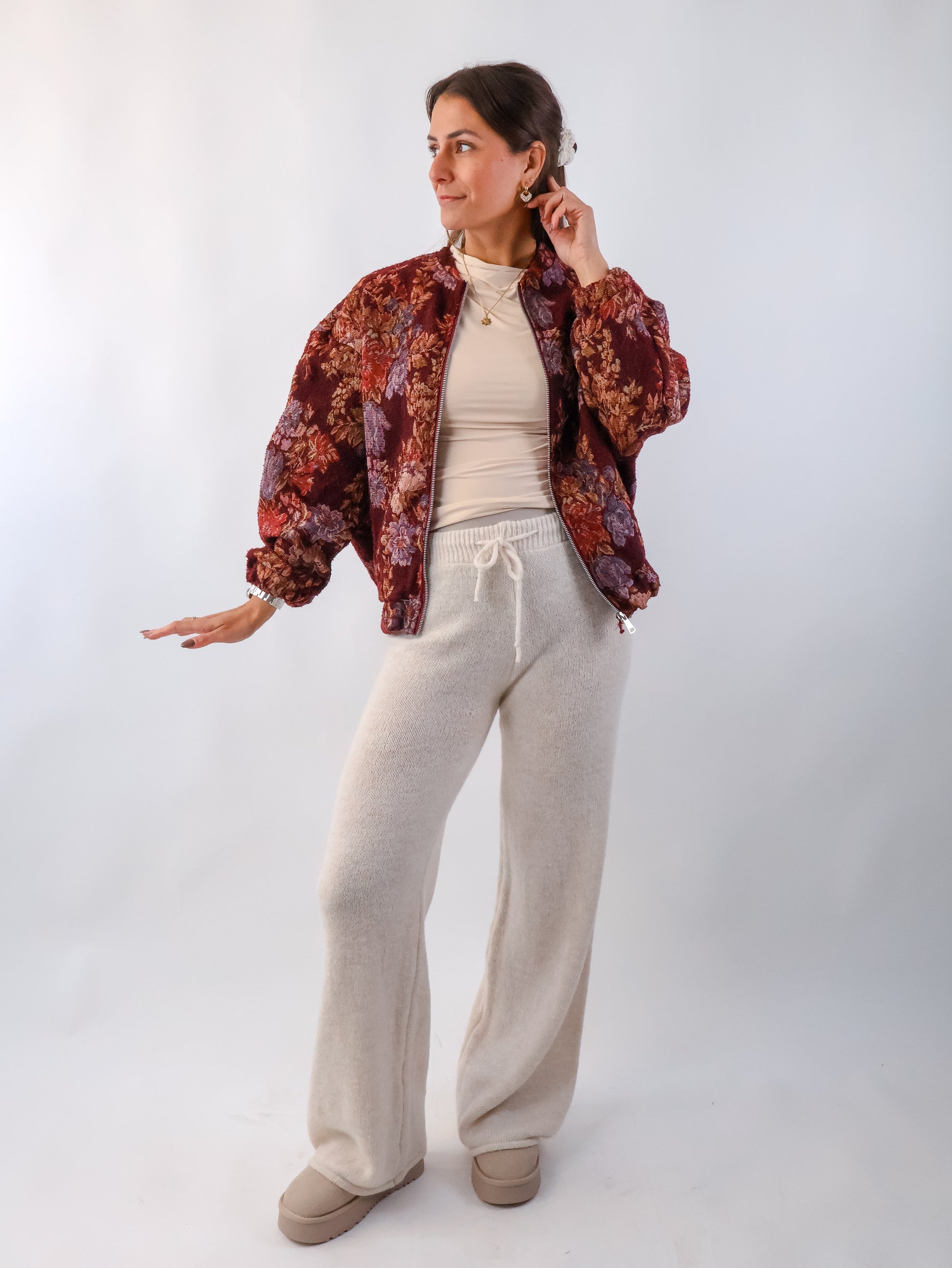 Lena Wollhose Creme