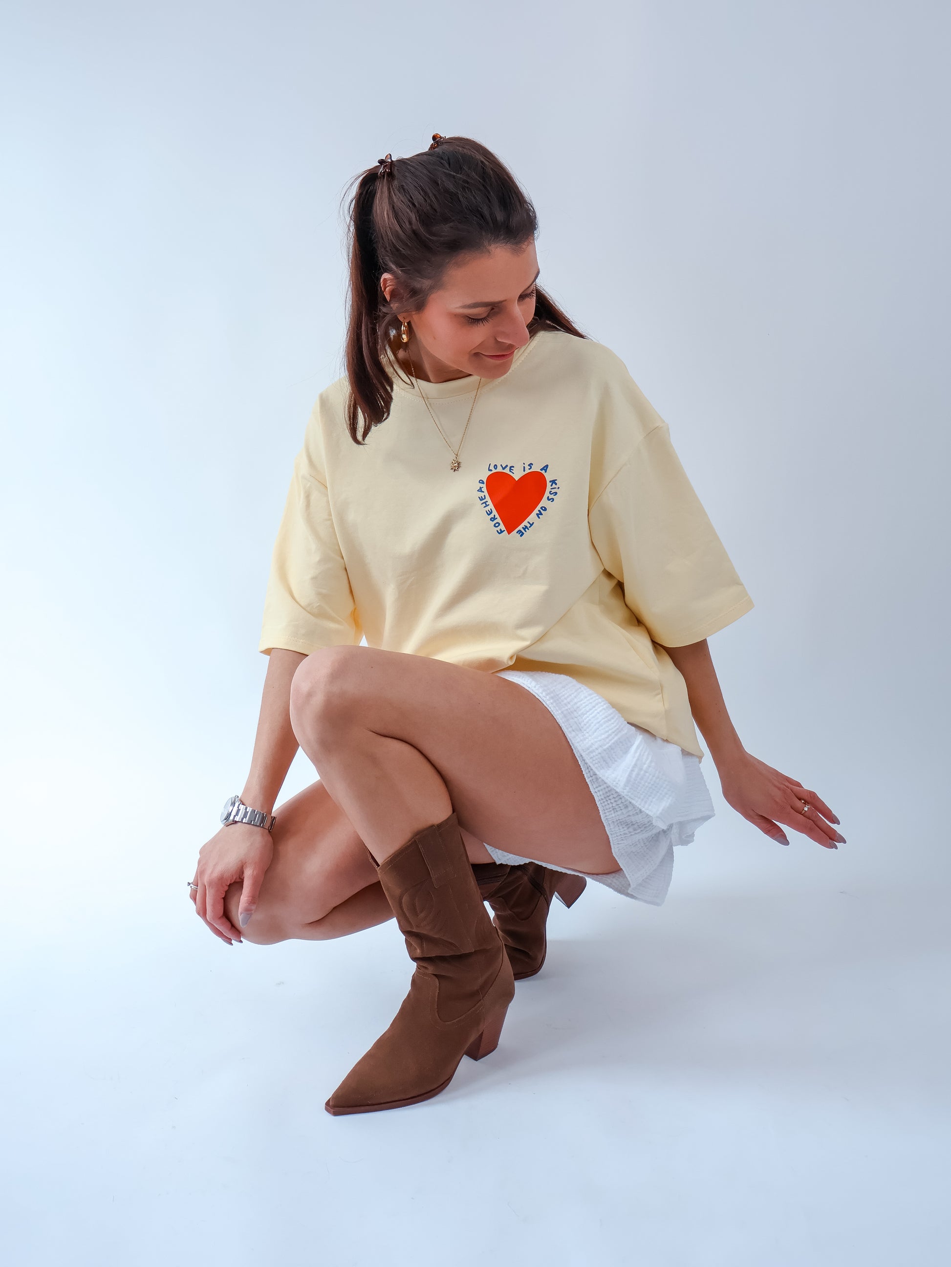 Love is a Kiss Shirt Citrus