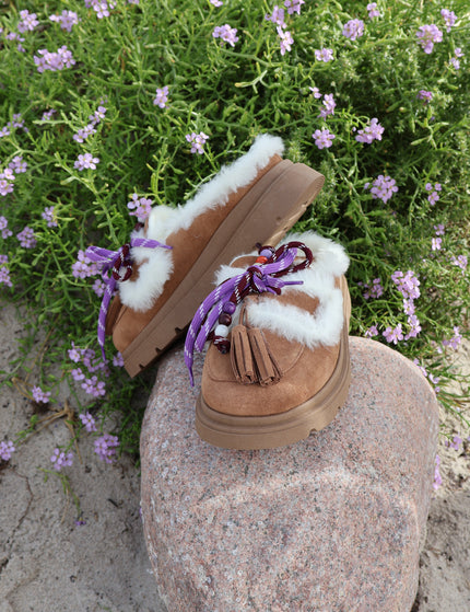 DWRS NOVA suede - Loafers | Cognac / Off white