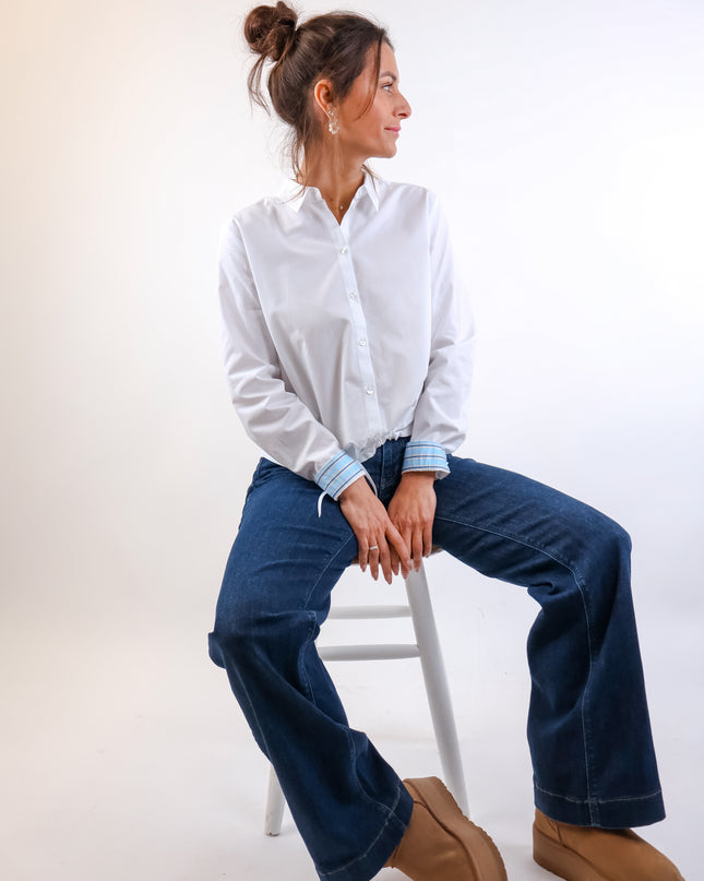Smith&Soul Solid Blouse with Drawstring at Front