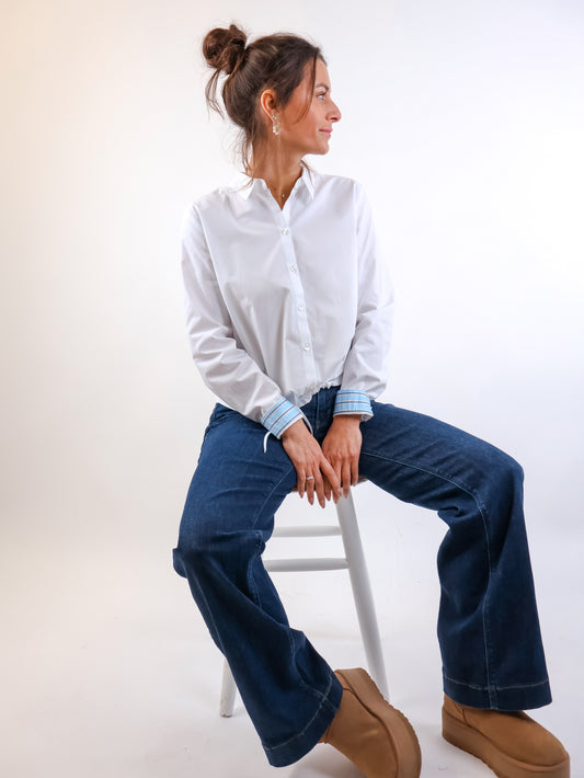 Smith&Soul Solid Blouse with Drawstring at Front