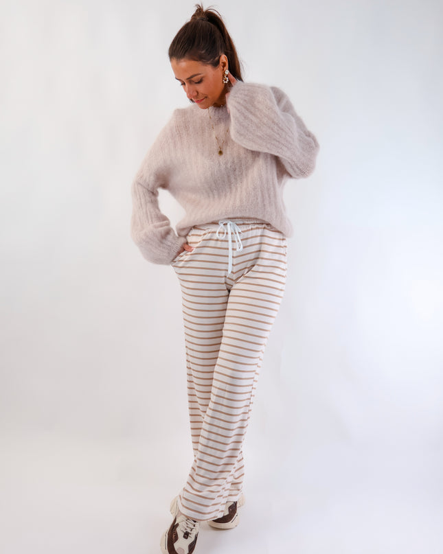 Caro Stoffhose Creme