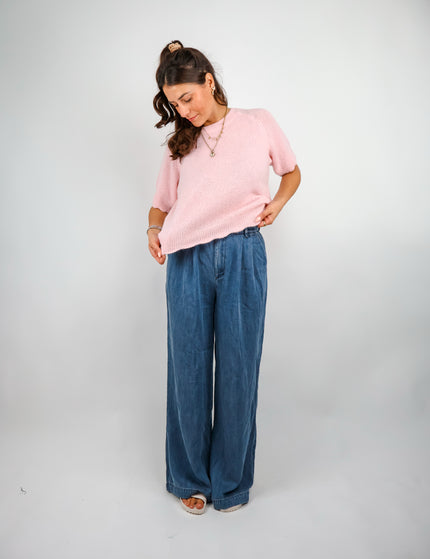 Wave Alpaka Pullover Rose