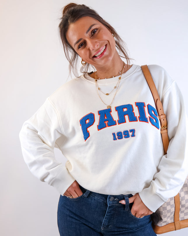 Smith&Soul Relaxed College Sweatshirt Offwhite