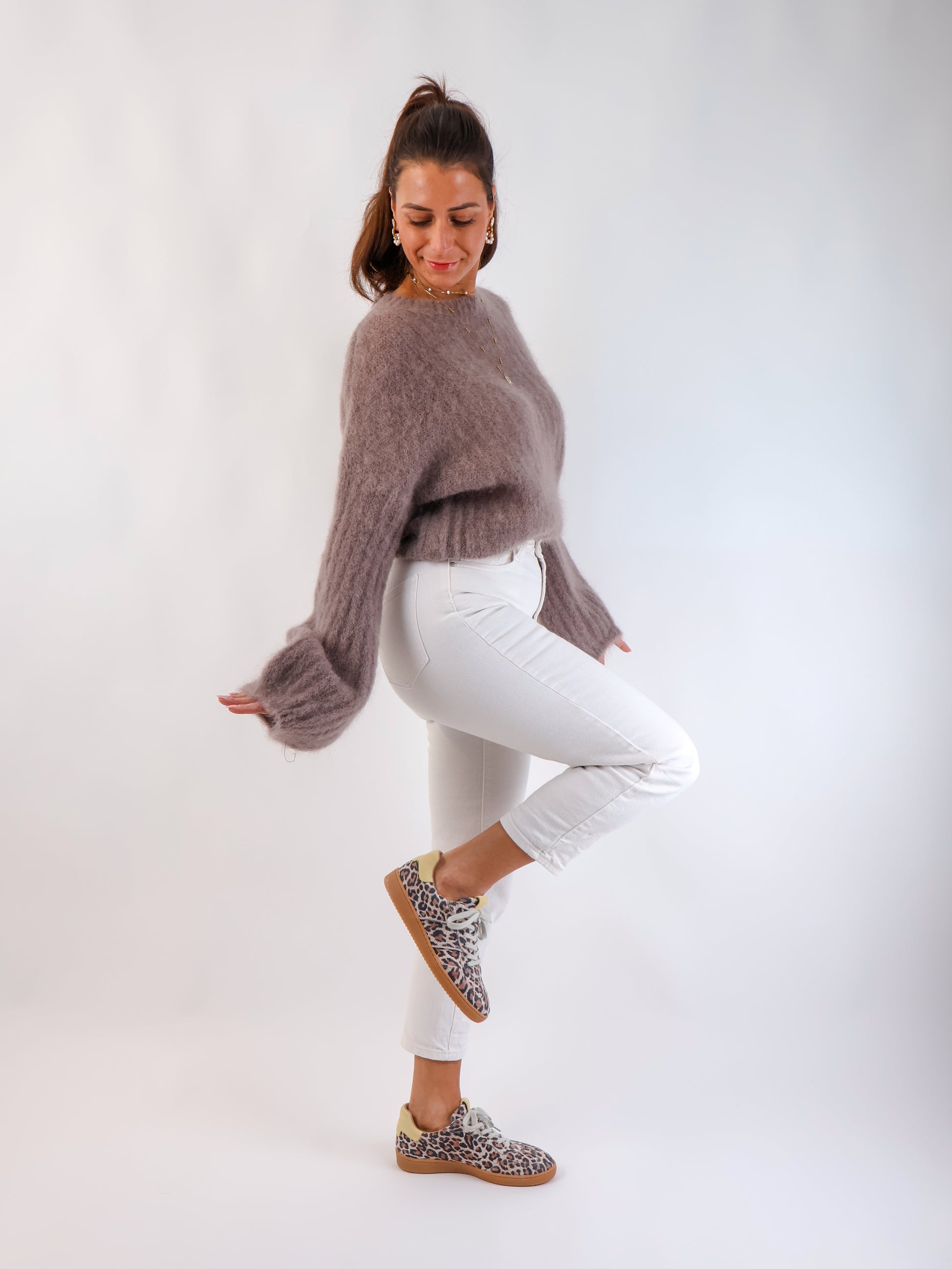 ★ Premium Kidmohair Pullover mit Ballonärmeln Kit