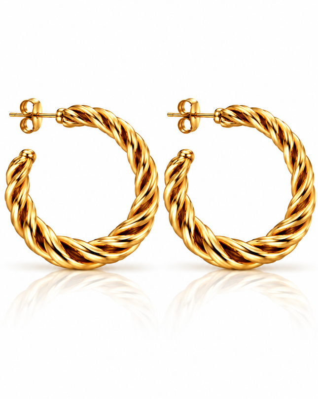 Ohrringe Golden Twist – Gold