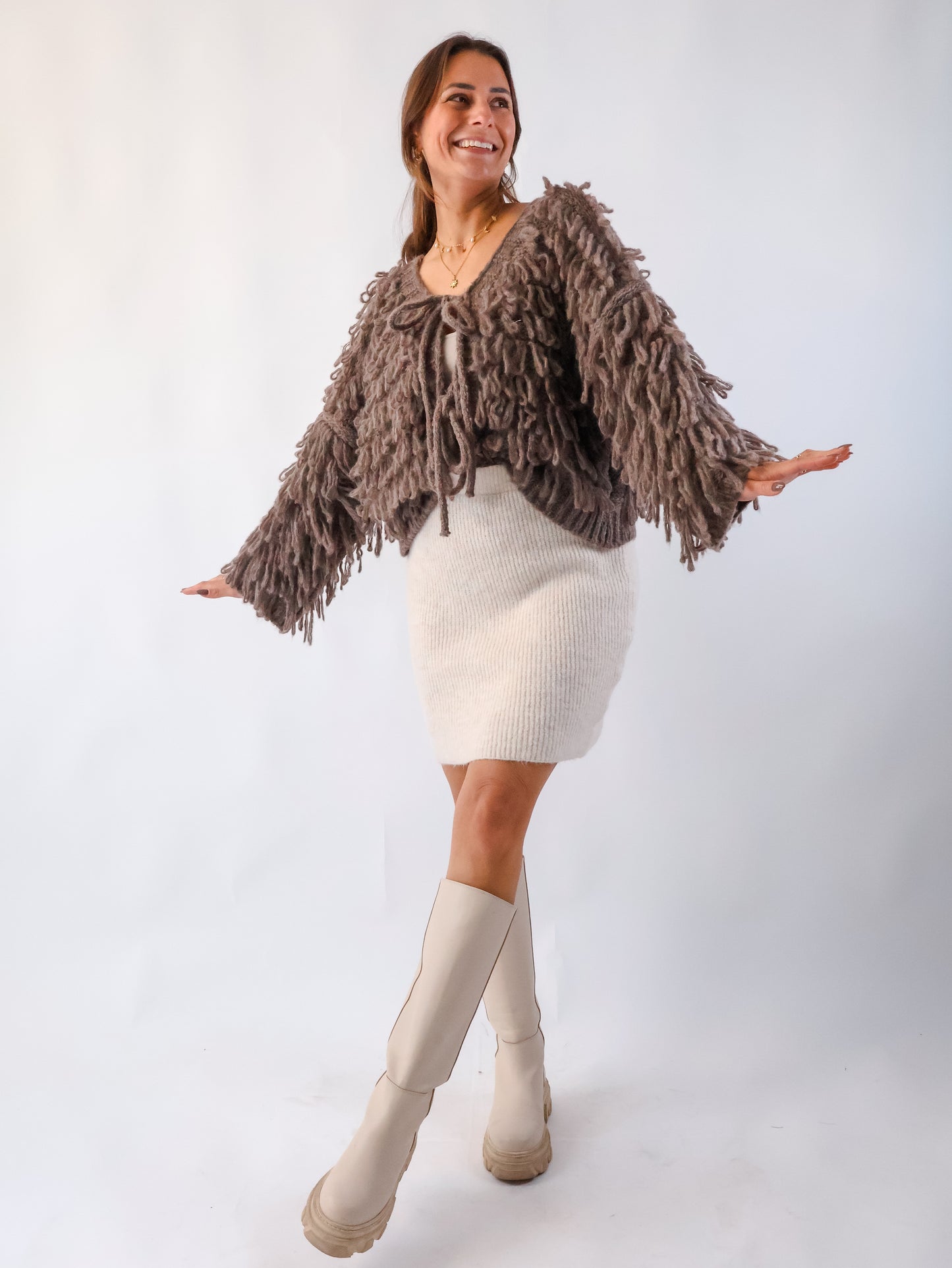 Deria Cardigan Marron