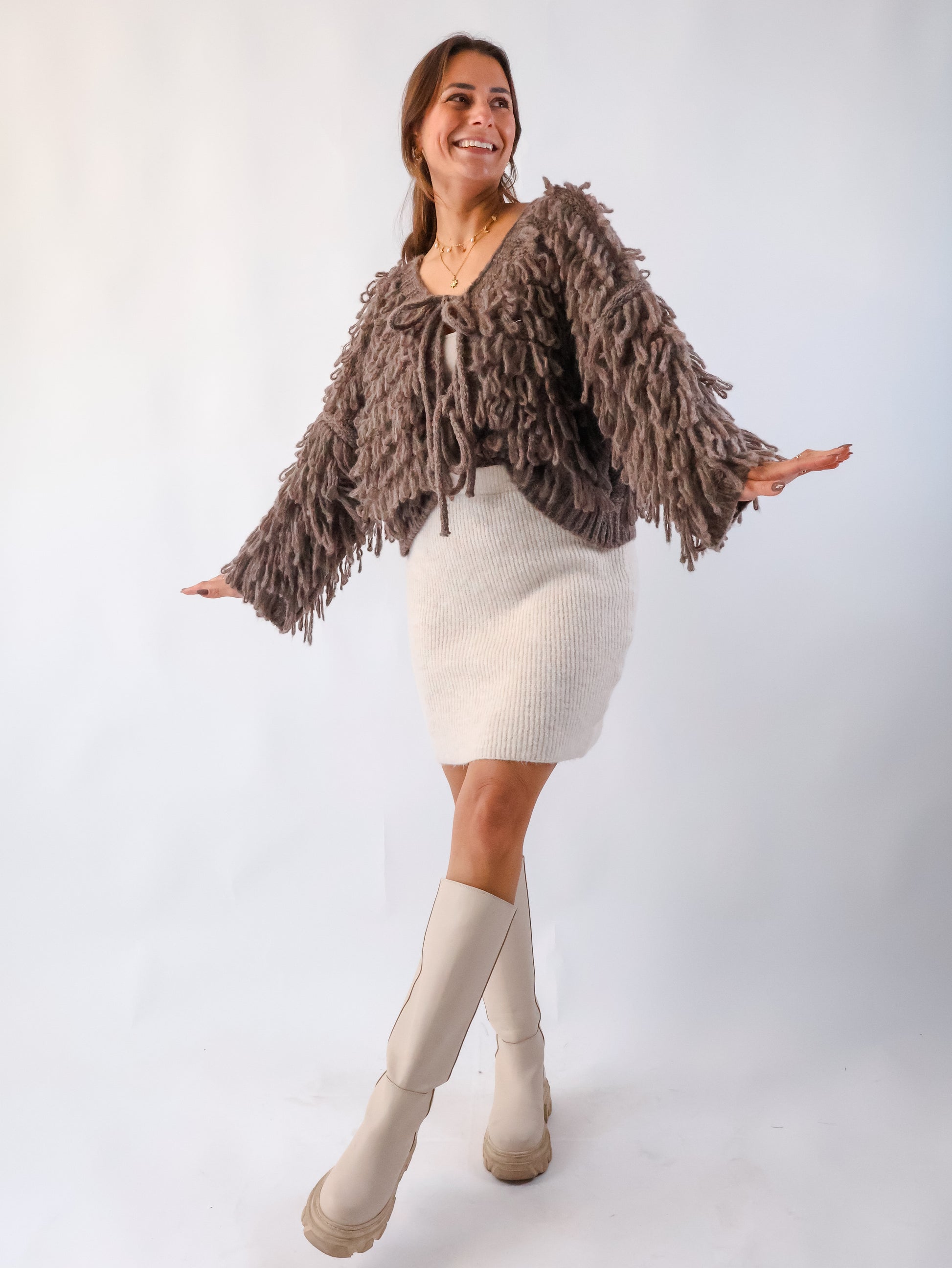 Deria Cardigan Marron