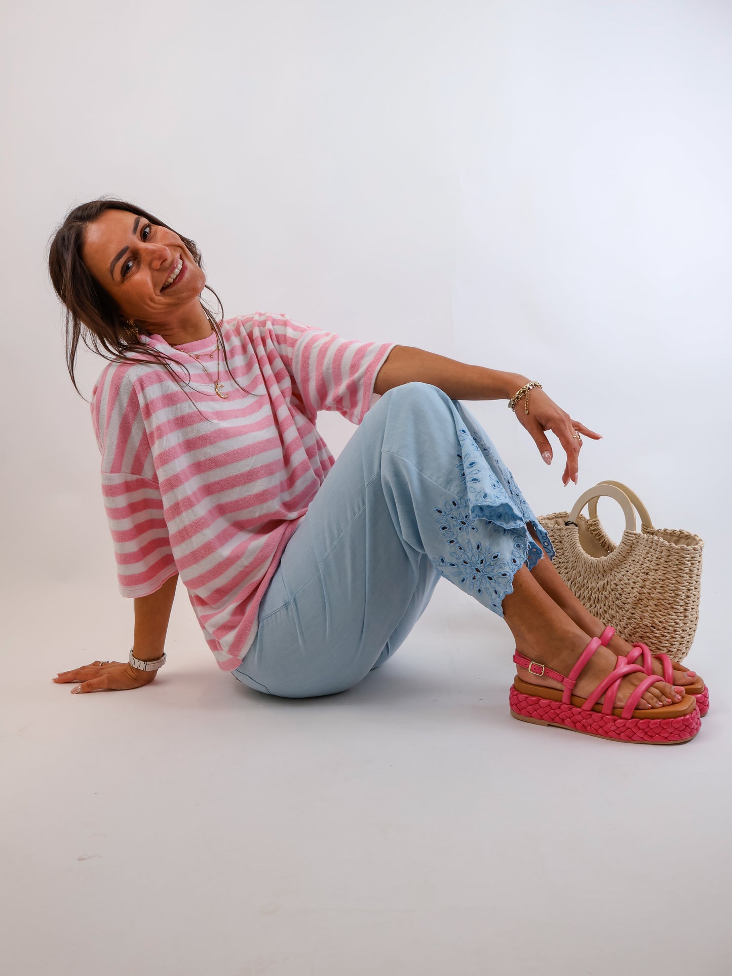 Stripes Oversize Shirt Candy