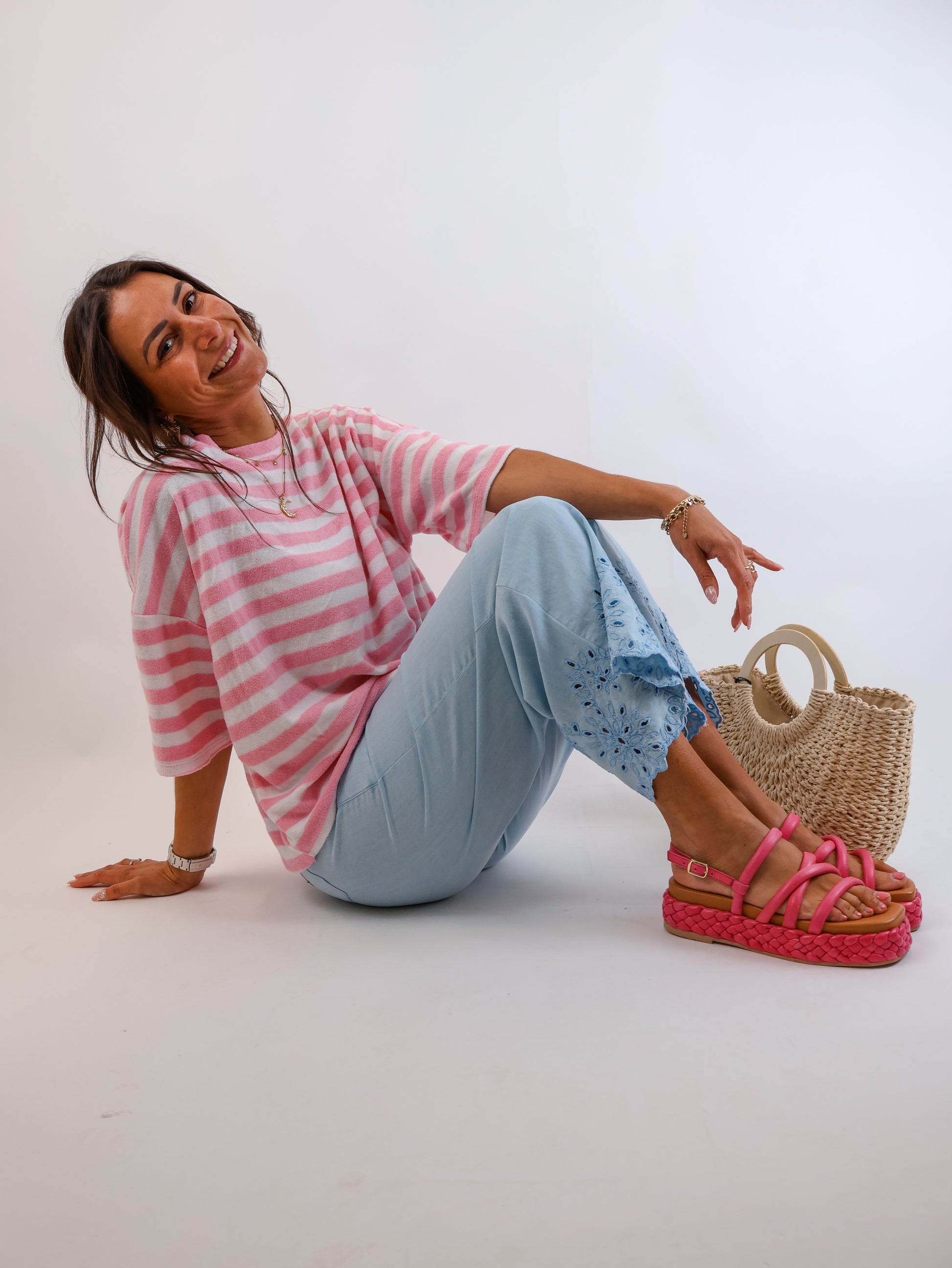 Stripes Oversize Shirt Candy