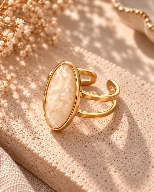 Marbel Statement Ring
