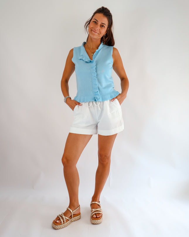 Elise Strickweste Hellblau